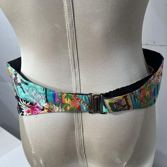 Nicole Miller La Cerveza Cummerbund Men’s Tuxedo Accessory Rare Limited tropical - Picture 2 of 16